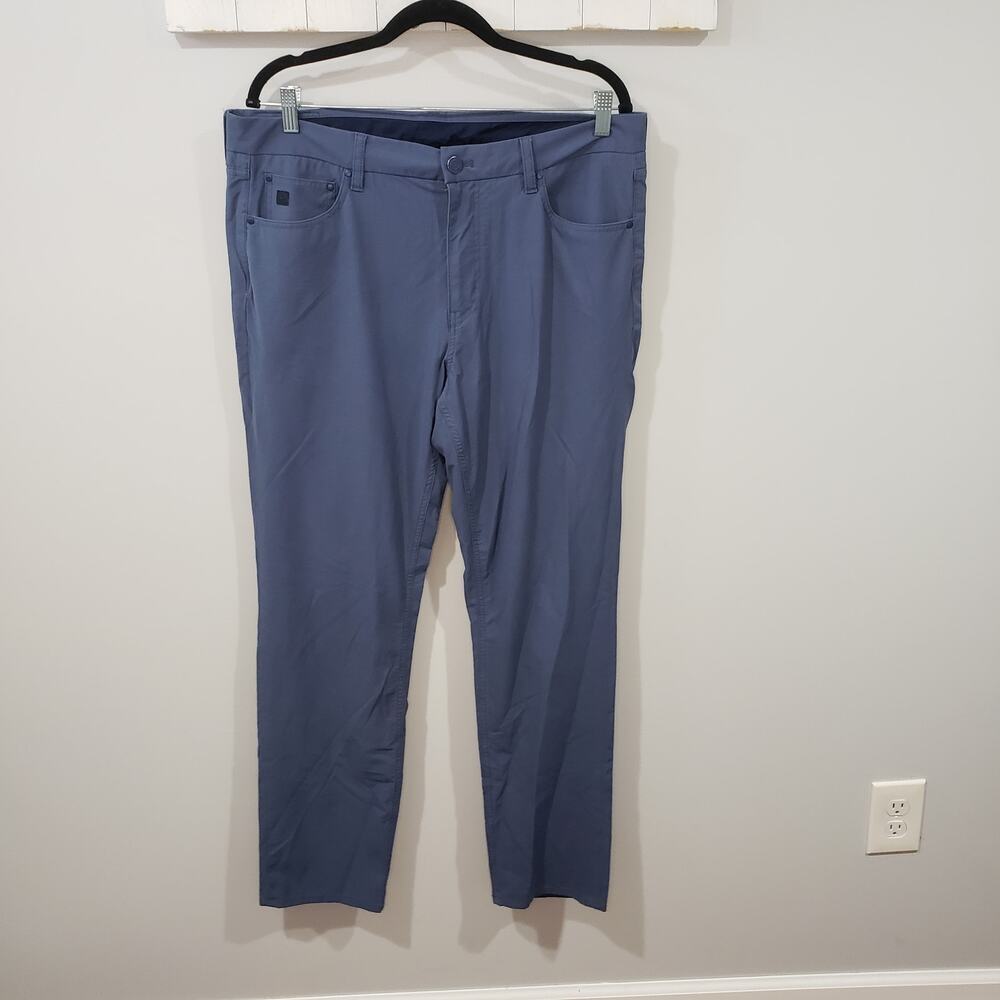 Vineyard Vines On-The-Go Pants 36x32 Navy Blue Performance Golf Travel